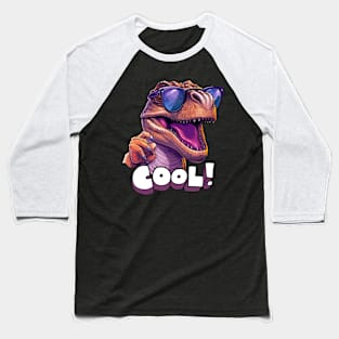 Cool T-Rex With Sunglasses Baseball T-Shirt